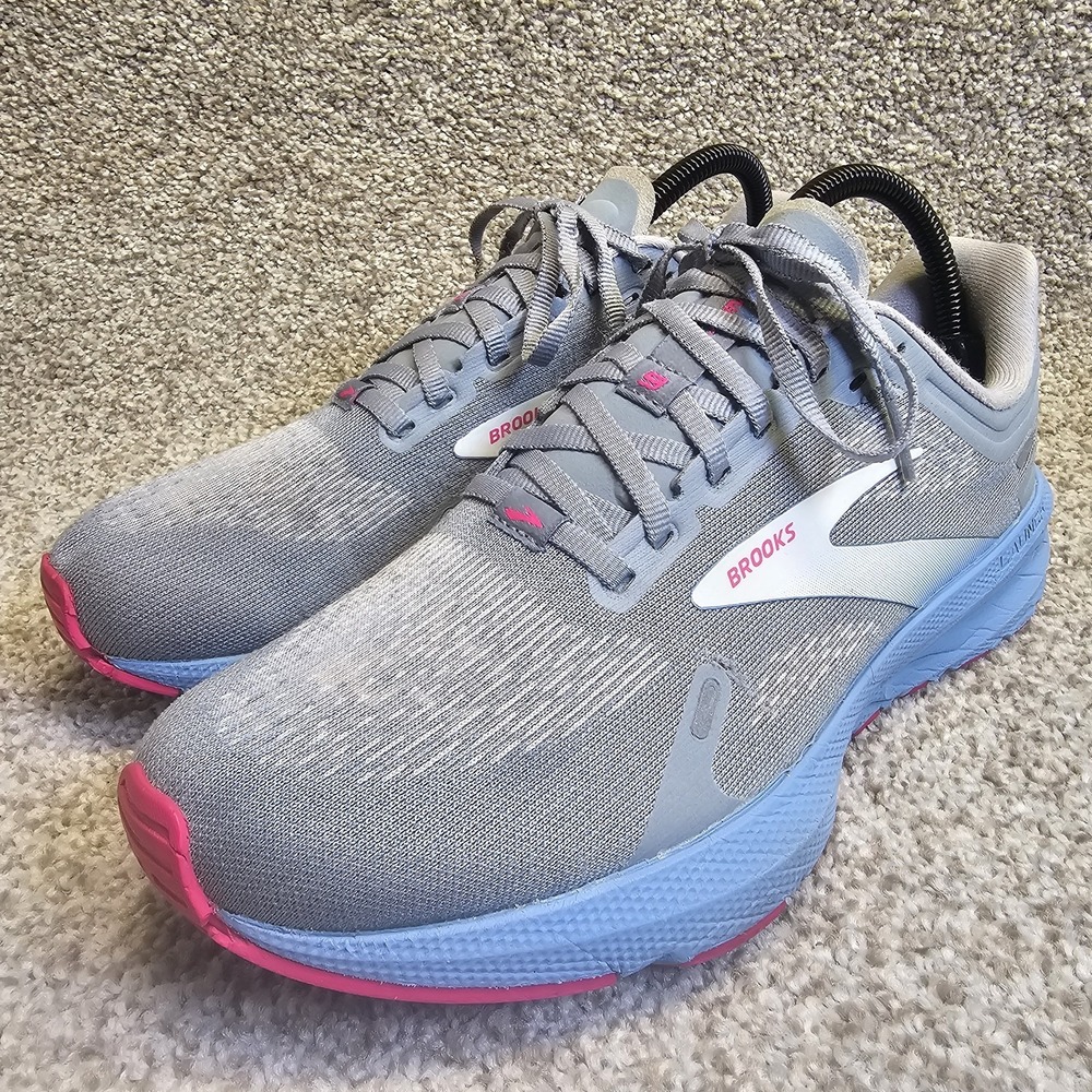 Brooks Launch 9 Women's Running Walking Shoes Gray Athletic Sneakers Size 7.5B